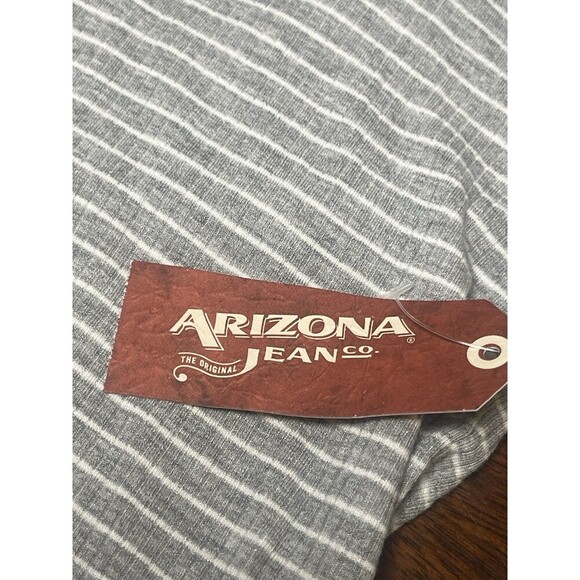 Arizona Jean Co. Women’s Heather Grey Striped Long Sleeve Turtleneck XL 16 NWT - Picture 7 of 8